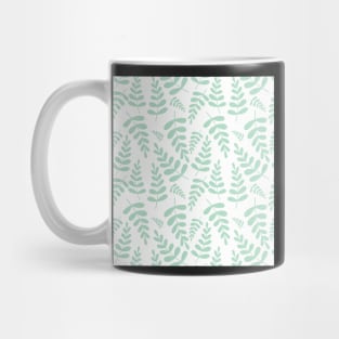 Mint leaves pattern on white Mug